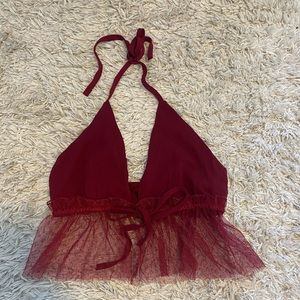 Adorable, garnet summer crop top